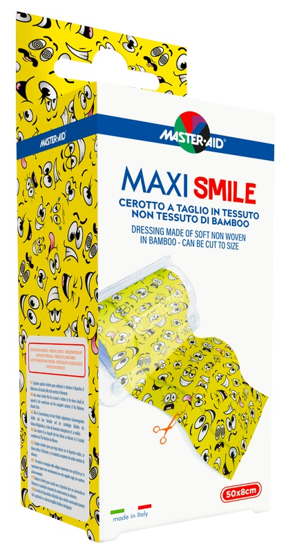CEROTTO A TAGLIO MASTER-AID MAXI SMILE TNT 50 X 8 CM - Farmacia Murachelli Di Putelli dr. Giovanni