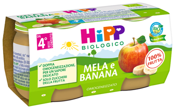 HIPP BIO OMOGENEIZZATO MELA/BANANA 2X80 G - Farmacia Murachelli Di Putelli dr. Giovanni