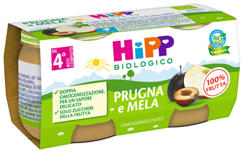 HIPP BIO OMOGENEIZZATO PRUGNA E MELA 2 X 80 G - Farmacia Murachelli Di Putelli dr. Giovanni