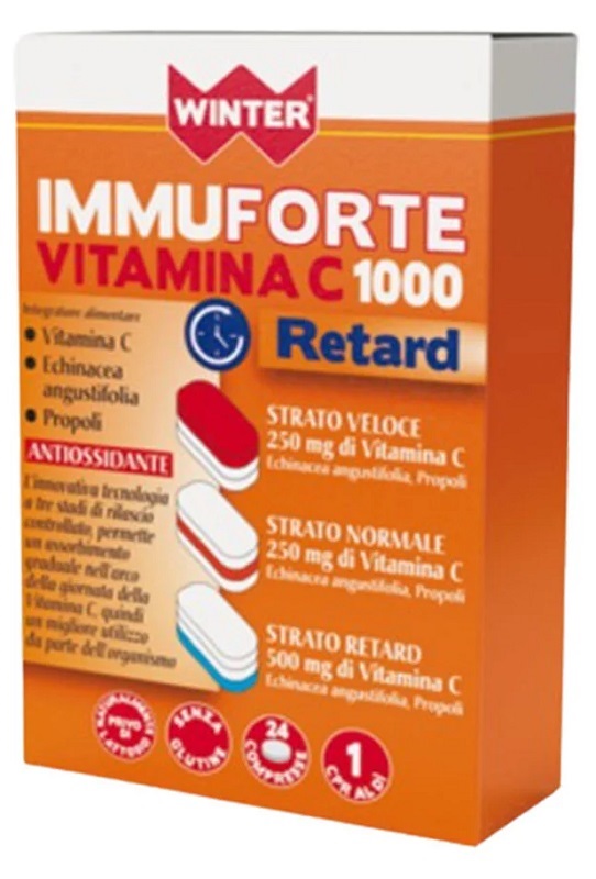 WINTER IMMUNOFORTE VITAMINA C 1000 RETARD 24 COMPRESSE - Farmacia Murachelli Di Putelli dr. Giovanni