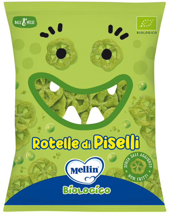 MELLIN SNACK BIO ROTELLE PISELLI 20 G - Farmacia Murachelli Di Putelli dr. Giovanni