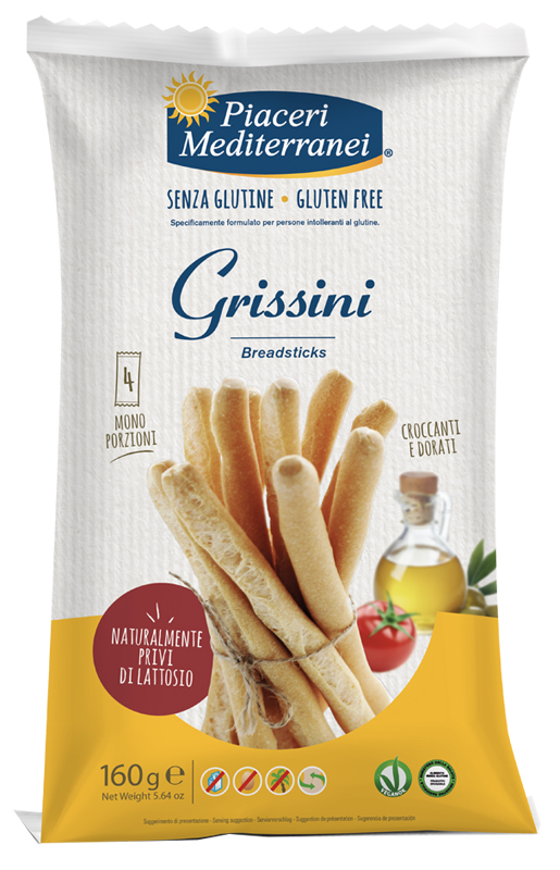 PIACERI MEDITERRANEI GRISSINI 160 G - Farmacia Murachelli Di Putelli dr. Giovanni