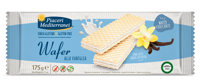 PIACERI MEDITERRANEI WAFER VANIGLIA 175 G - Farmacia Murachelli Di Putelli dr. Giovanni