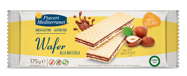 PIACERI MEDITERRANEI WAFER NOCCIOLA 175 G - Farmacia Murachelli Di Putelli dr. Giovanni