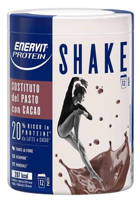 ENERVIT PROTEIN SHAKE CACAO 12 PASTI - Farmacia Murachelli Di Putelli dr. Giovanni