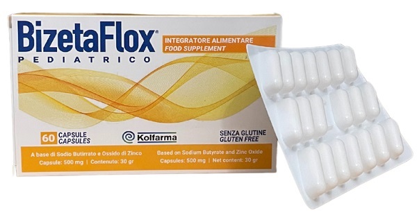 BIZETAFLOX PEDIATRICO 60 CAPSULE DA 500 MG - Farmacia Murachelli Di Putelli dr. Giovanni