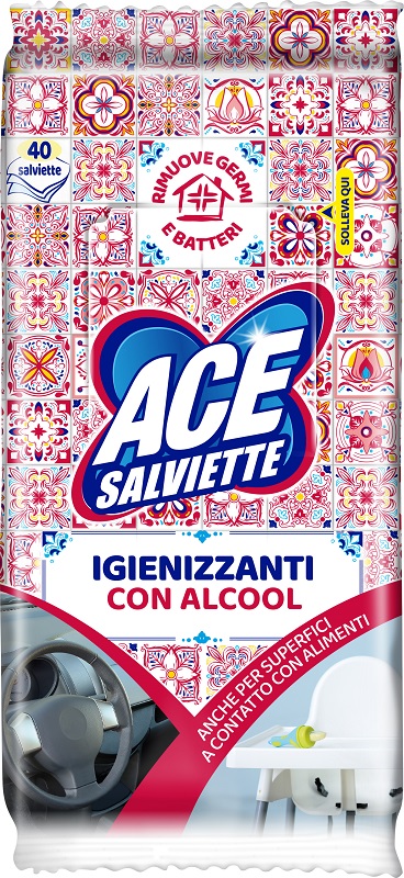 ACE SALVIETTE IGIENIZZANTI ALCOOL 40 PEZZI - Farmacia Murachelli Di Putelli dr. Giovanni