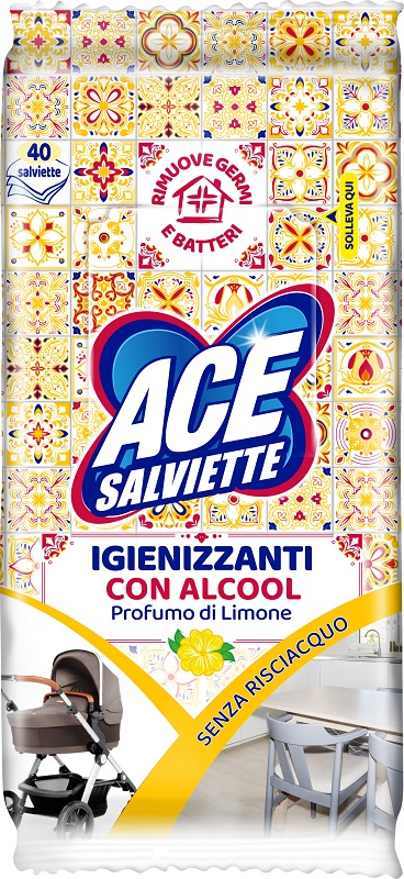 ACE SALVIETTE IGIENIZZANTI SGRASSANTI 40 PEZZI - Farmacia Murachelli Di Putelli dr. Giovanni