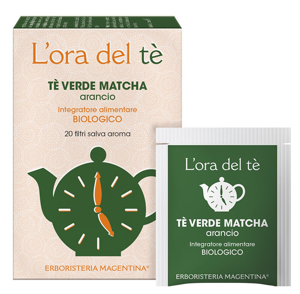 TE' VERDE MATCHA/ARANCIO BIO 20 FILTRI 30 G - Farmacia Murachelli Di Putelli dr. Giovanni