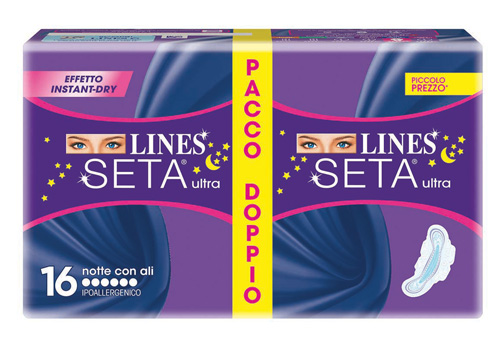 LINES SETA ULTRA ASSORBENTE NOTTE 16 PEZZI - Farmacia Murachelli Di Putelli dr. Giovanni