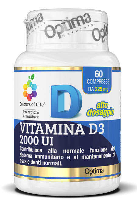 COLOURS OF LIFE VITAMINA D3 2000 UI 60 COMPRESSE - Farmacia Murachelli Di Putelli dr. Giovanni