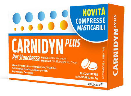 CARNIDYN PLUS 18 COMPRESSE MASTICABILI - Farmacia Murachelli Di Putelli dr. Giovanni