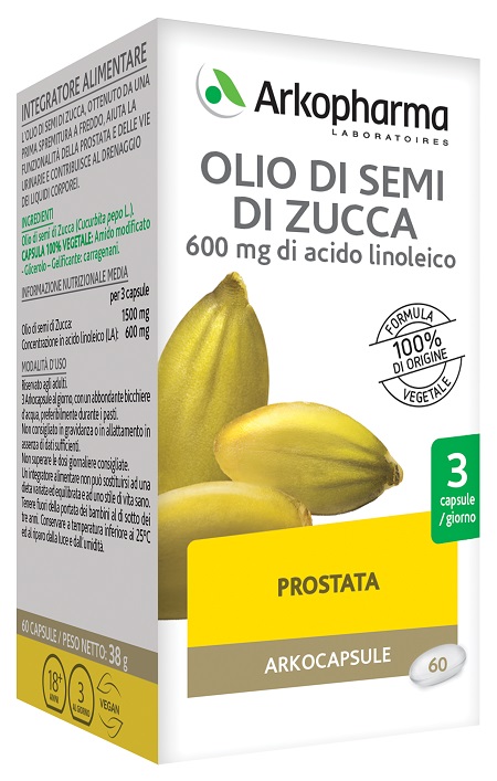 ARKO CAPSULE OLIO SEMI ZUCCA 60 CAPSULE - Farmacia Murachelli Di Putelli dr. Giovanni