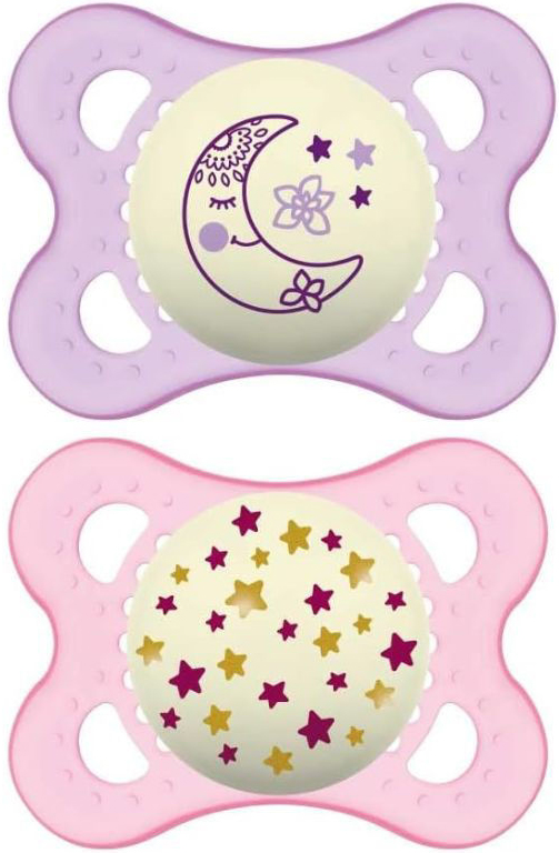 MAM SUCCHIETTO ORIGINAL NIGHT 2-6 MESI SILICONE FEMMINA 2 PEZZI - Farmacia Murachelli Di Putelli dr. Giovanni