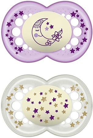 MAM SUCCHIETTO ORIGINAL NIGHT 6+ MESI SILICONE FEMMINA 2 PEZZI - Farmacia Murachelli Di Putelli dr. Giovanni