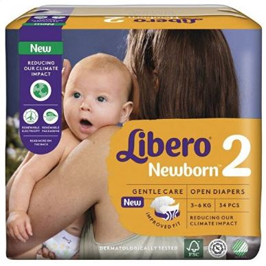 LIBERO NEWBORN PANNOLINO PER BAMBINO TAGLIA 2 3-6 34 PEZZI - Farmacia Murachelli Di Putelli dr. Giovanni