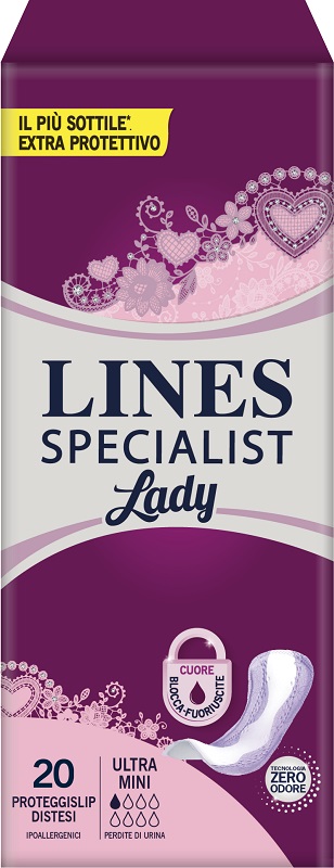 PANNOLONE SAGOMATO LINES SPECIALIST ULTRAMINI 20 PEZZI - Farmacia Murachelli Di Putelli dr. Giovanni