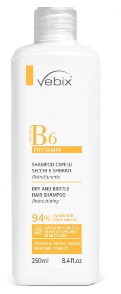 VEBIX PHYTAMIN B6 SHAMPOO CAPELLI SECCHI SFIBRATI RISTRUTTURANTE 250 ML - Farmacia Murachelli Di Putelli dr. Giovanni