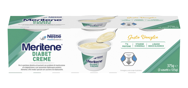 MERITENE DIABET CREME VANIGLIA 3 X 125 G - Farmacia Murachelli Di Putelli dr. Giovanni