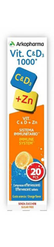VITAMINE VIT C&D+ZN 20 COMPRESSE EFFERVESCENTI - Farmacia Murachelli Di Putelli dr. Giovanni