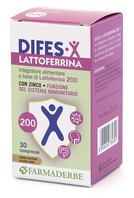 DIFES X LATTOFERRINA 200 30 COMPRESSE - Farmacia Murachelli Di Putelli dr. Giovanni