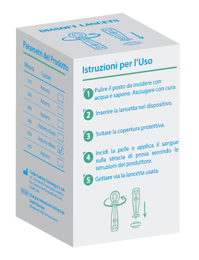 LANCETTE PUNGIDITO DIASOFT LANCET 25 PEZZI - Farmacia Murachelli Di Putelli dr. Giovanni