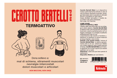 BERTELLI CEROTTO MED GRANDE 24 X 16 CM - Farmacia Murachelli Di Putelli dr. Giovanni