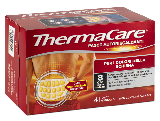 FASCIA AUTORISCALDANTE A CALORE TERAPEUTICO THERMACARE SCHIENA 4 PEZZI - Farmacia Murachelli Di Putelli dr. Giovanni