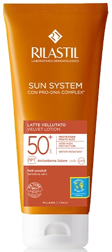 RILASTIL SUN SYSTEM PHOTO PROTECTION TERAPY SPF 50+ LATTE VELLUTANTE 200 ML - Farmacia Murachelli Di Putelli dr. Giovanni