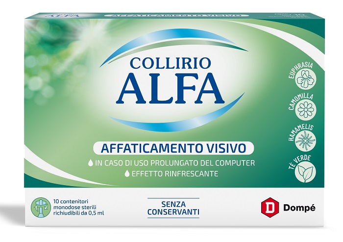 COLLIRIO ALFA AFFATICAMENTO VISIVO 10 PEZZI MONODOSE - Farmacia Murachelli Di Putelli dr. Giovanni