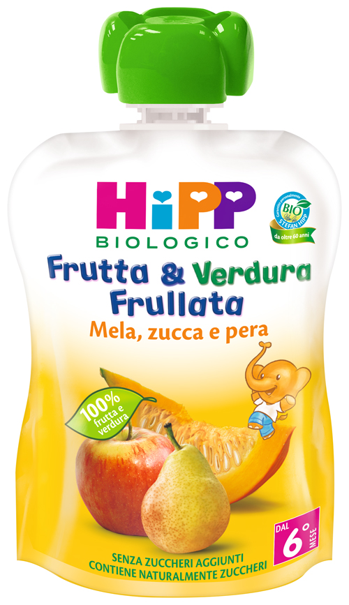 HIPP BIO FRUTTA & VERDURA MELA PERA ZUCCA 90 G - Farmacia Murachelli Di Putelli dr. Giovanni
