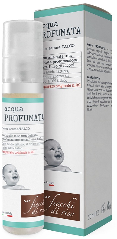 FIOCCHI DI RISO ACQUA PROFUMATA RINFRESCANTE TALCO 50 ML - Farmacia Murachelli Di Putelli dr. Giovanni