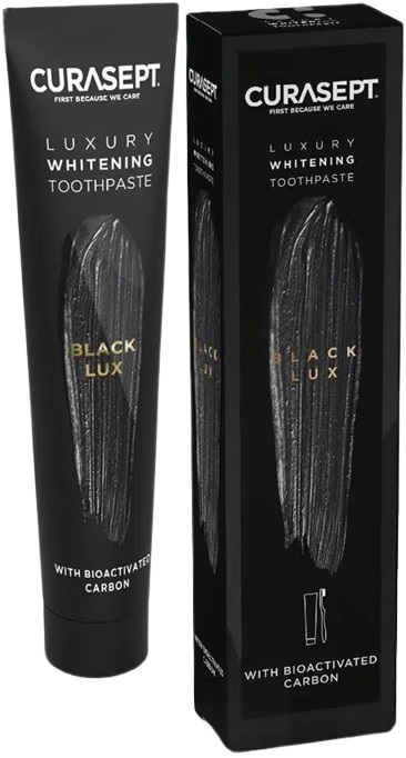 CURASEPT BLACK LUXURY WHITENING DENTIFRICIO 75 ML - Farmacia Murachelli Di Putelli dr. Giovanni