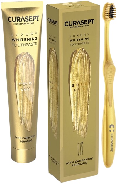 CURASEPT GOLD LUXURY WHITENING DENTIFRICIO 75 ML - Farmacia Murachelli Di Putelli dr. Giovanni