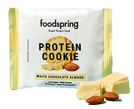 PROTEIN COOKIE CIOCCOLATO BIANCO E MANDORLA 50 G - Farmacia Murachelli Di Putelli dr. Giovanni