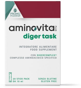 AMINOVITA PLUS DIGER TASK 20 STICK DA 10ML - Farmacia Murachelli Di Putelli dr. Giovanni