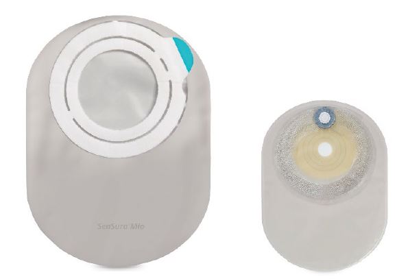 SENSURA MIO FLEX SISTEMA 2 PEZZI CON AGGANCIO ADESIVO SACCA COLOSTOMIA A FONDO CHIUSO TRASPARENTE 50MM 30 PEZZI - Farmacia Murachelli Di Putelli dr. Giovanni