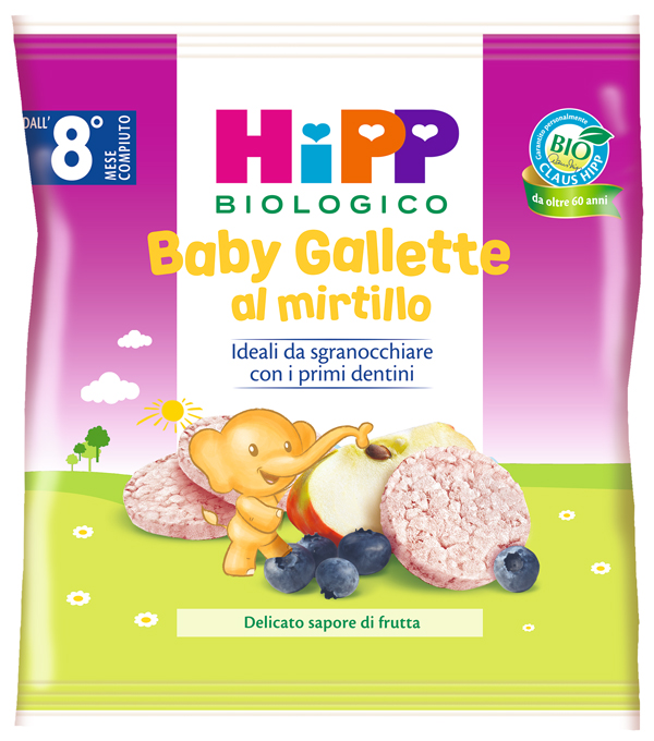 HIPP BABY GALLETTE DI RISO AL MIRTILLO 30 G - Farmacia Murachelli Di Putelli dr. Giovanni
