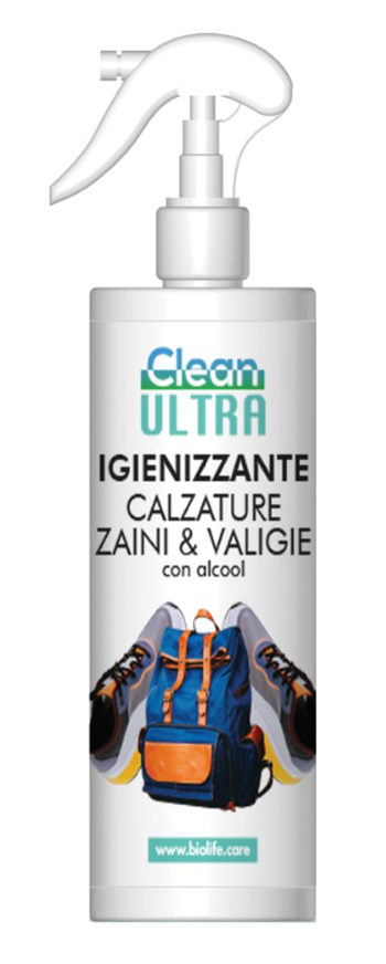 CLEAN ULTRA IGIENIZZANTE CALZATURE-ZAINI-VALIGIE 250 ML - Farmacia Murachelli Di Putelli dr. Giovanni
