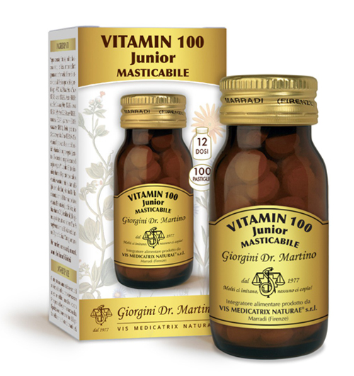 VITAMIN 100 JUNIOR 100 PASTIGLIE - Farmacia Murachelli Di Putelli dr. Giovanni