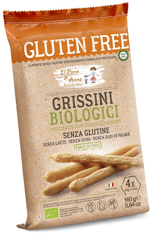 IL PANE DI ANNA GRISSINI BIOLOGICI 160 G - Farmacia Murachelli Di Putelli dr. Giovanni