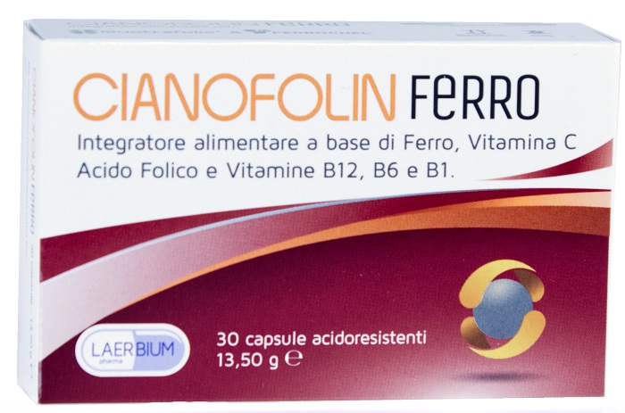 CIANOFOLIN FERRO 30 CAPSULE - Farmacia Murachelli Di Putelli dr. Giovanni