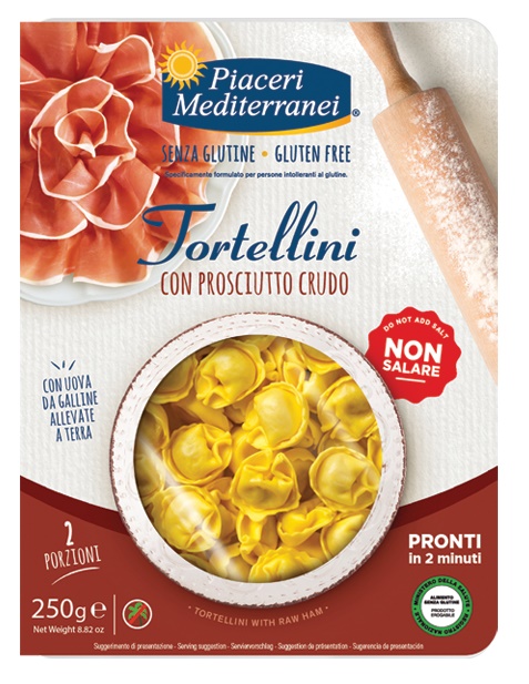 PIACERI MEDITERRANEI TORTELLINI PROSCIUTTO 250 G - Farmacia Murachelli Di Putelli dr. Giovanni