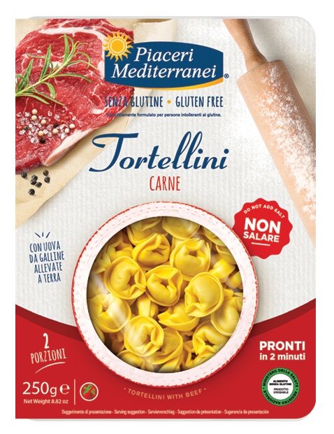 PIACERI MEDITERRANEI TORTELLINI CARNE 250 G - Farmacia Murachelli Di Putelli dr. Giovanni