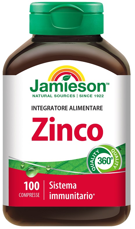 JAMIESON ZINCO 100 COMPRESSE - Farmacia Murachelli Di Putelli dr. Giovanni