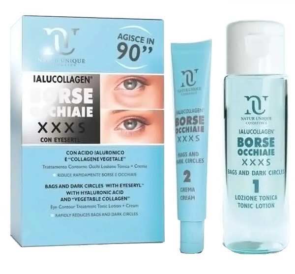 NATUR UNIQUE IALUCOLLAGEN BORSE E OCCHIAIE XXXS TONICO 10 ML + 30 ML - Farmacia Murachelli Di Putelli dr. Giovanni