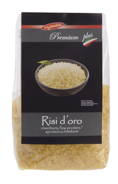 MY SNACK PREMIUM PLUS RISI D'ORO PASTA APROTEICA 500 G - Farmacia Murachelli Di Putelli dr. Giovanni
