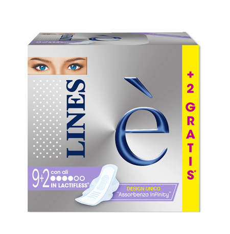 LINES E' ASSORBENTI CON ALI 9+2 PEZZI - Farmacia Murachelli Di Putelli dr. Giovanni