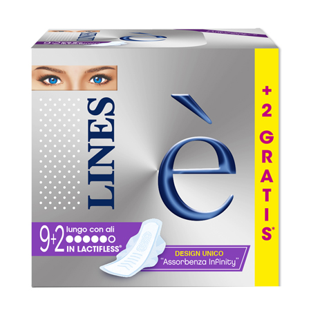 LINES E' ASSORBENTI LUNGO 9+2 PEZZI - Farmacia Murachelli Di Putelli dr. Giovanni