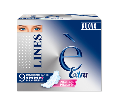 LINES E' EXTRA ASSORBENTI 9 PEZZI - Farmacia Murachelli Di Putelli dr. Giovanni